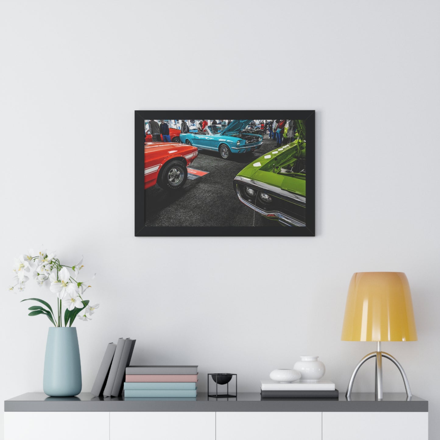 Classic American Muscle Cars Photography Print - Mecum Auto Auction Showcase