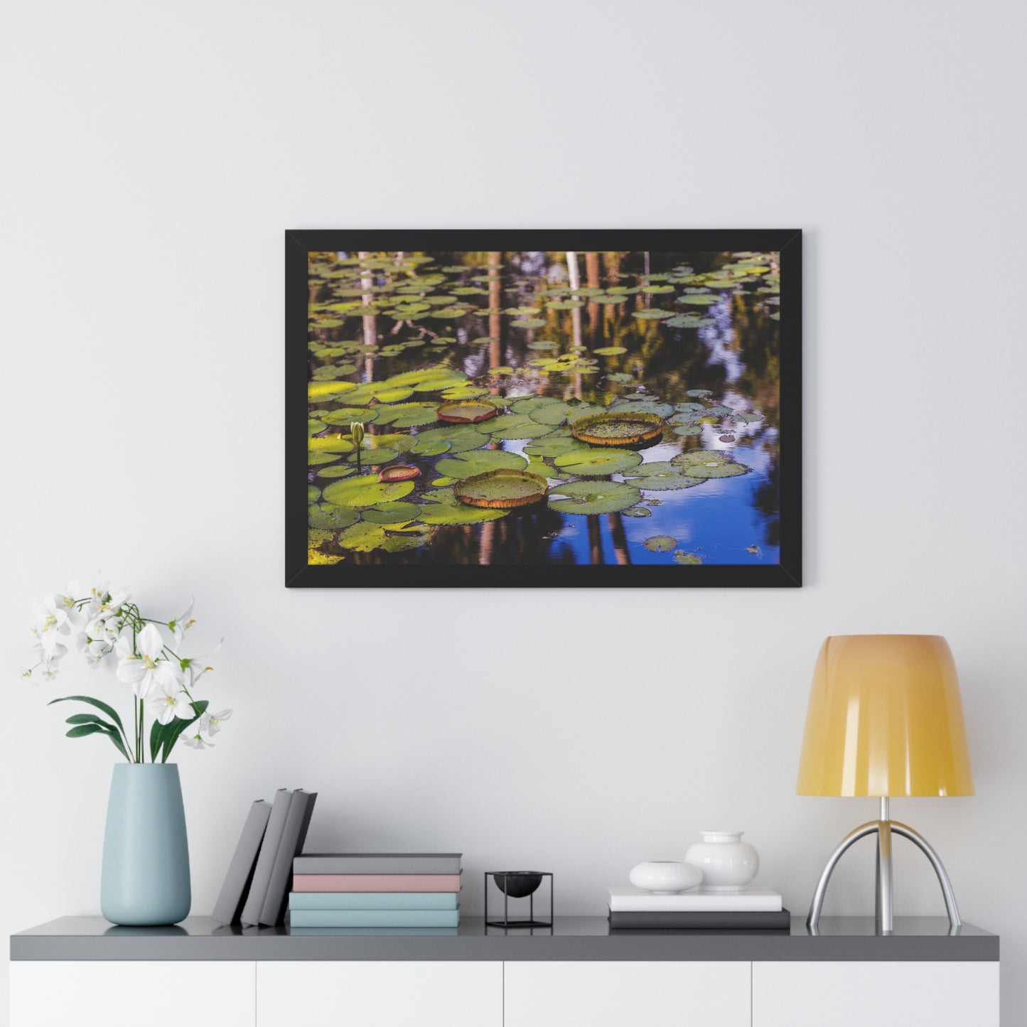 Serene Lily Pads at Bok Tower Gardens-Framed Photography Print