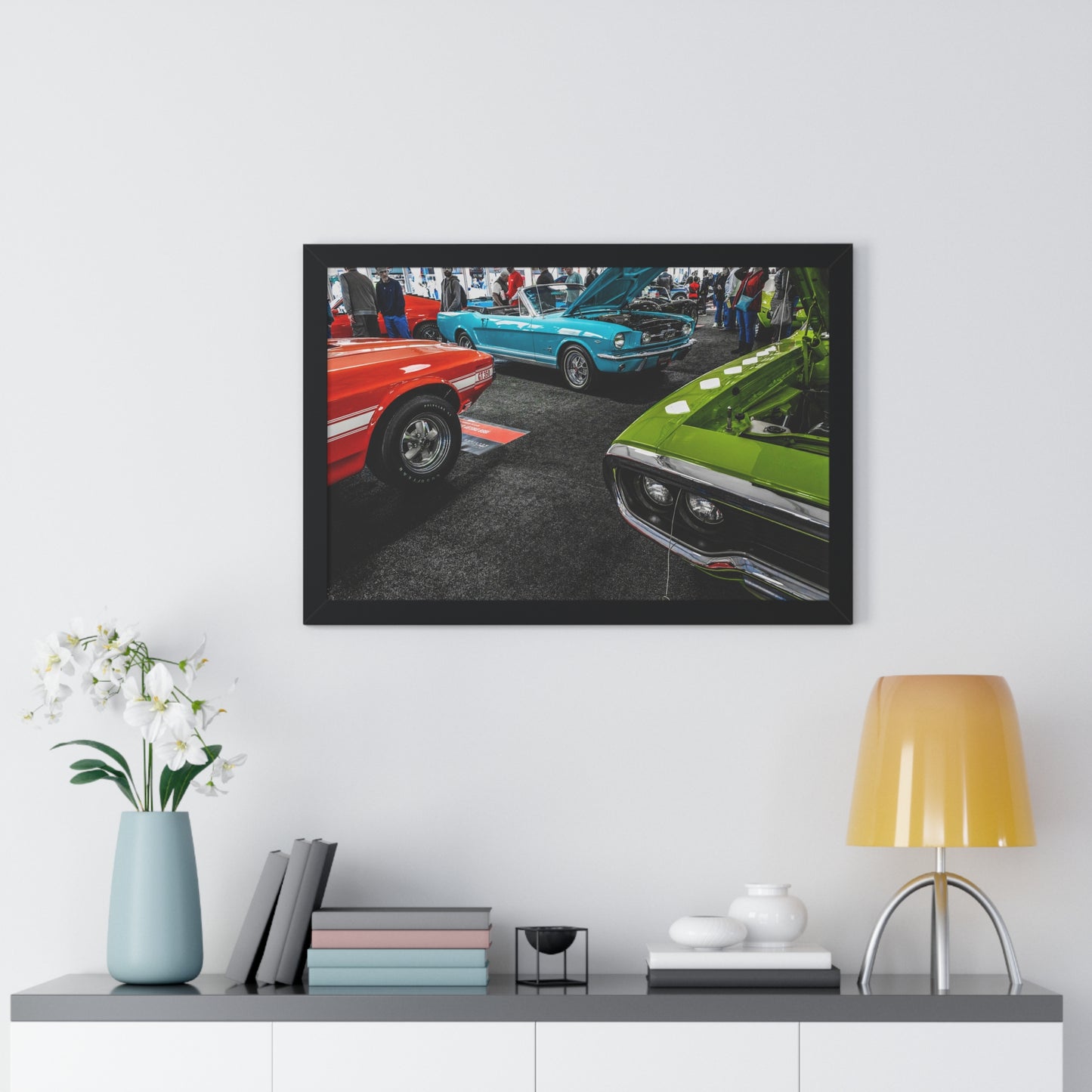 Classic American Muscle Cars Photography Print - Mecum Auto Auction Showcase